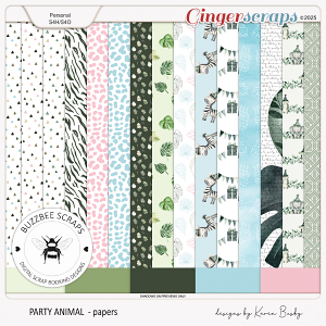 Buzzbee Scraps: Party Animal Papers