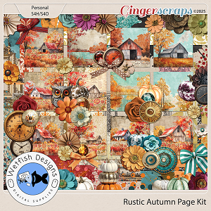 Rustic Autumn Page Kit by Wetfish Designs (September Buffet)