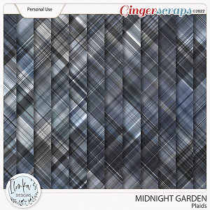 Midnight Garden Plaids by Ilonka's Designs 