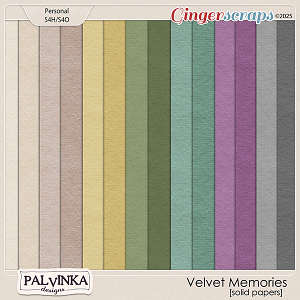 Velvet Memories Solid Papers by Palvinka Designs