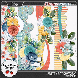 Pretty Patchwork - BORDERS by Twin Mom Scraps