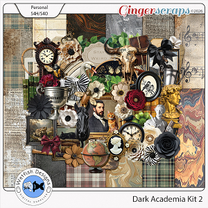 Dark Academia Page Kit 2 by Wetfish Designs