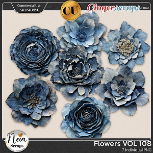 Flowers - VOL108 {CU} - by Neia Scraps Flowers - VOL108 {CU} - by Neia Scraps