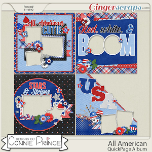 All American - QuickPages by Connie Prince