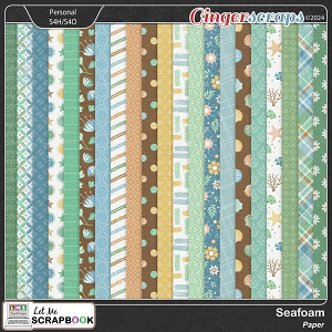 Seafoam Paper by Let Me Scrapbook