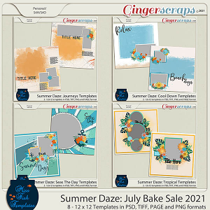 Summer Daze: July 2021 Bake Sale Bundle by Miss Fish