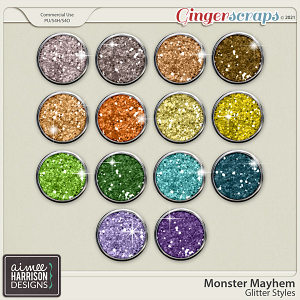 Monster Mayhem Glitters by Aimee Harrison