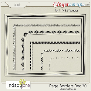 Page Borders Rec 20 by Lindsay Jane