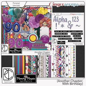 Another Chapter: 90th Birthday by Memory Mosaic & Polka Dot Chicks