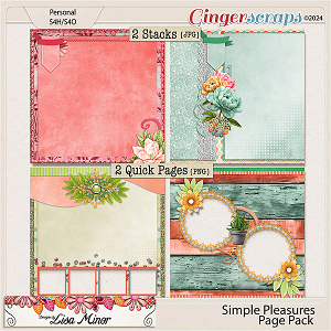 Simple Pleasures Page Pack from Designs by Lisa Minor
