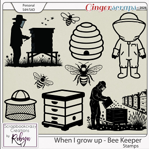 When I grow up - Beekeeper Stamps by Scrapbookcrazy Creations