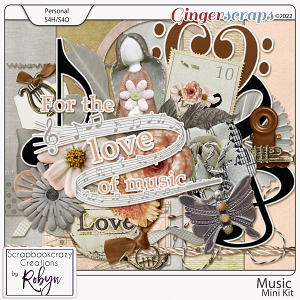 Music Mini Kit by Scrapbookcrazy Creations