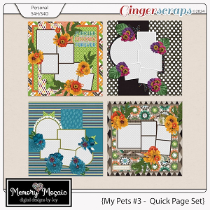 My Pets #3 - Quick Page Set by Memory Mosaic