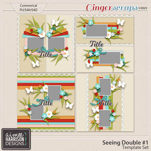 Seeing Double #1 Template Set by Aimee Harrison