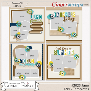 #2025 June -  12x12 Templates (CU Ok) by Connie Prince