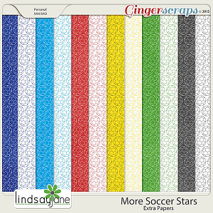 More Soccer Stars Extra Papers by Lindsay Jane
