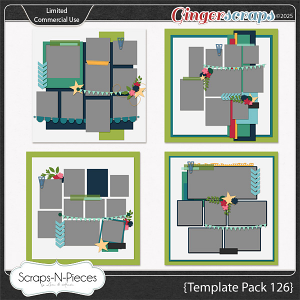 Template Pack 126 by Scraps N Pieces 
