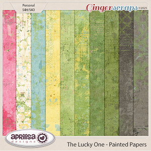 The Lucky One - Painted Papers by Aprilisa Designs