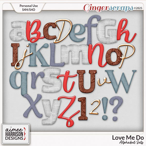 Love Me Do Alphabet Sets by Aimee Harrison