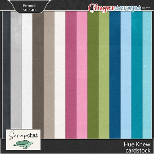 Hue Knew Cardstock by ScrapChat Designs