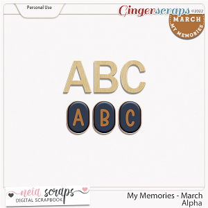 My Memories March - Alpha - by Neia Scraps