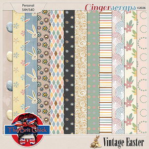 Vintage Easter Patterned Papers By The Brit Chick