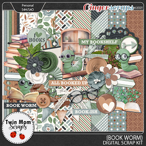 Book Worm - KIT by Twin Mom Scraps