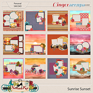 Sunrise Sunset Quick Pages by The Scrappy Kat