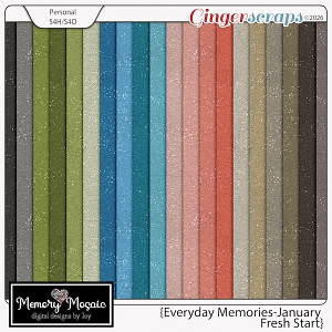 Everyday Memories-January: Fresh Start Glitters by Memory Mosaic