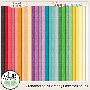 Grandmother's Garden Cardstock Papers