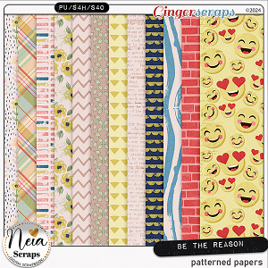 Be The Reason - Patterned Papers - by Neia Scraps