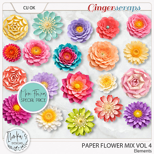 CU Paper Flower Mix Vol 4 by Ilonka's Designs