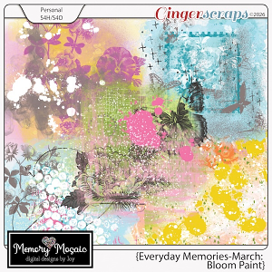 Everyday Memories: March-Bloom Paint by Memory Mosaic