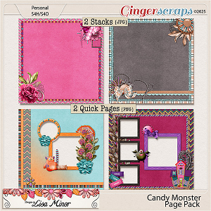 Candy Monster Page Pack from Designs by Lisa Minor