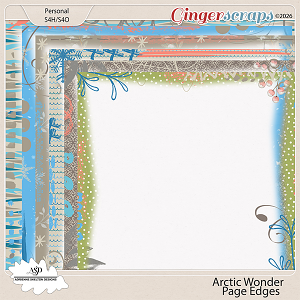 Arctic Wonder Page Edges- By Adrienne Skelton Design 