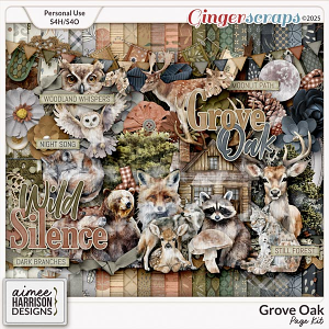 Grove Oak Page Kit by Aimee Harrison
