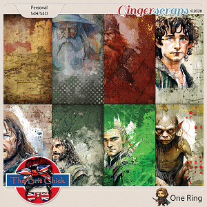 One Ring Artsy Papers By The Brit Chick