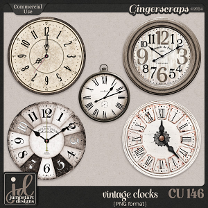 CU & PU 146 ~ Vintage Clocks