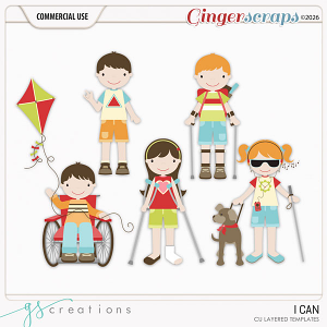 I Can Layered Templates (CU) by GS Creations