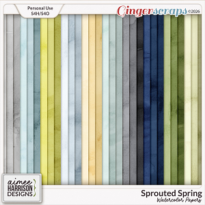 Sprouted Spring Watercolor Papers by Aimee Harrison Sprouted Spring Watercolor Papers by Aimee Harrison