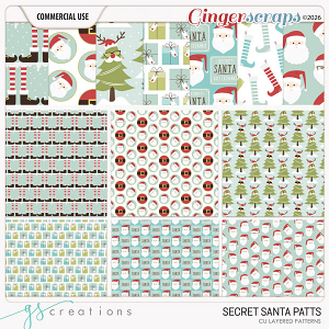 Secret Santa Layered Patterns (CU) by GS Creations