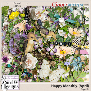 Happy Monthly-{April} Page Kit