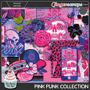 Pink Punk Musical Digital Scrapbook Collection
