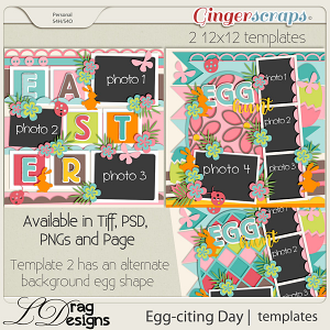Egg-citing Day:Templates by LDragDesigns