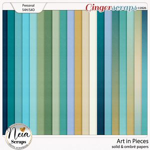 Art in Pieces - Solid & Ombré Papers - by Neia Scraps