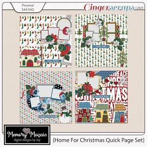 Home For Christmas Quick Page Set by Memory Mosaic