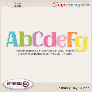 Sunshiney Day - Alpha by Aprilisa Designs
