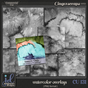 CU & PU 131 ~ Watercolor Overlays