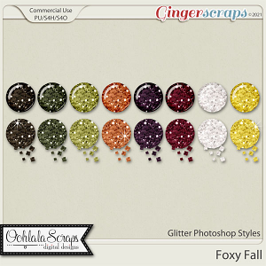 Foxy Fall Glitter CU Photoshop Styles