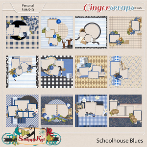 Schoolhouse Blues Quick Pages by The Scrappy Kat